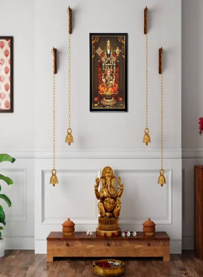 101Temples - Divinity Eternity Spirituality Lakshmi Hrudhaya Balaji Photo Frame (Wood_Brown_10 X 13 Inc), Wall Mount, Rectangular - Image 3